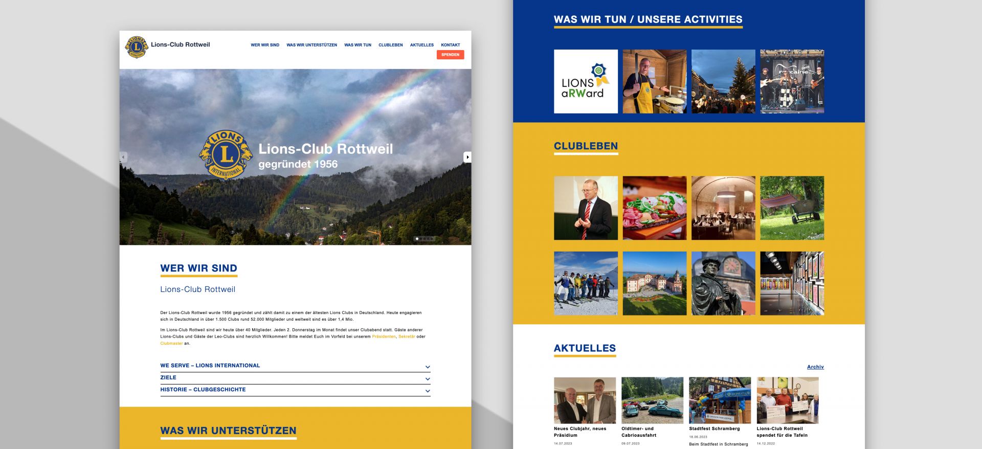 Website des Lions-Clubs Rottweil